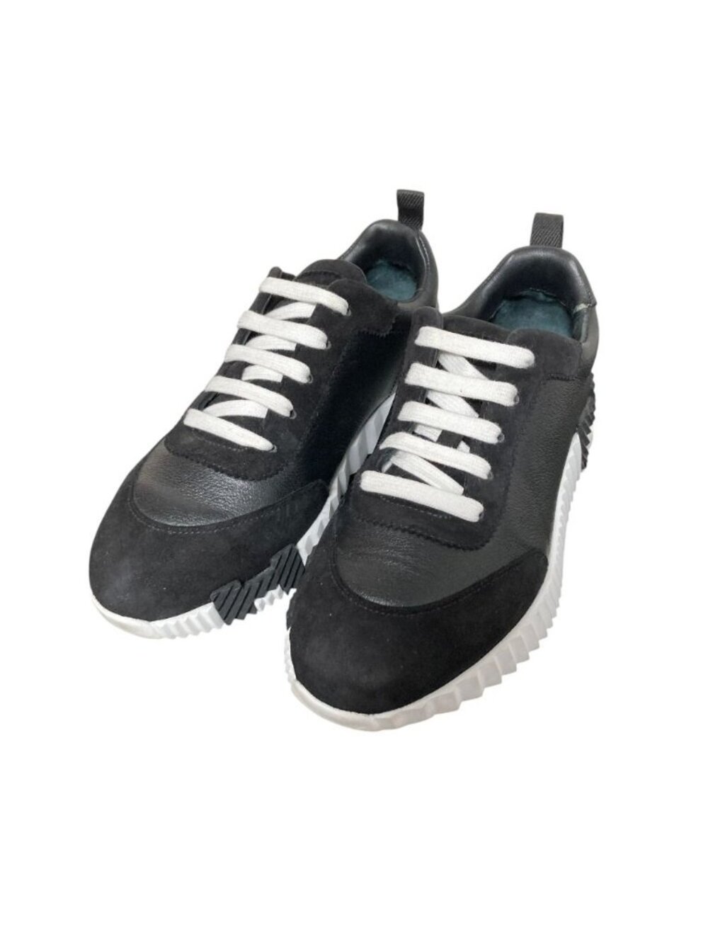 Hermes Bouncing Leather Sneakers Black
